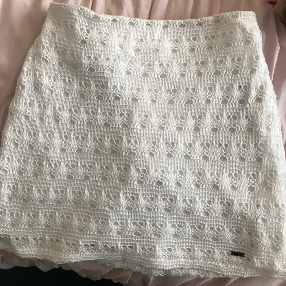 Size small white lace dress from Hollister